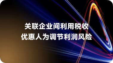 关联企业间利用税收优惠人为调节利润风险